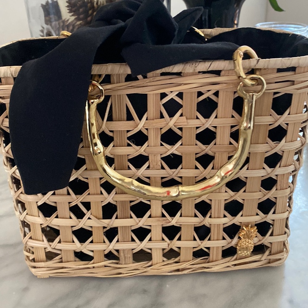 Palma canaria for anthropologie basket tote